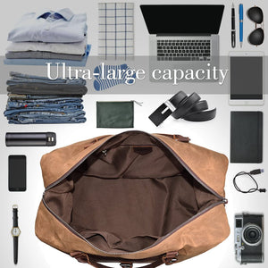 Waterproof Canvas Travel Duffel Bag