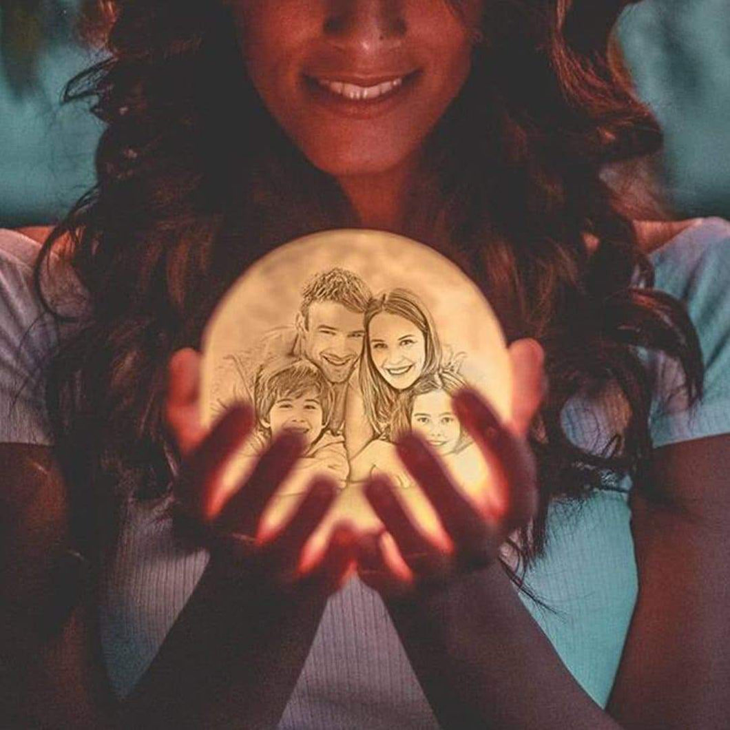 DIY Custom Photo Moon Lamp