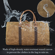 Load image into Gallery viewer, Waterproof Canvas Travel Duffel Bag
