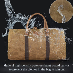 Waterproof Canvas Travel Duffel Bag