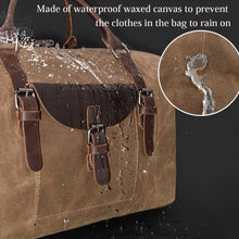 Load image into Gallery viewer, Waterproof Canvas Travel Duffel Bag
