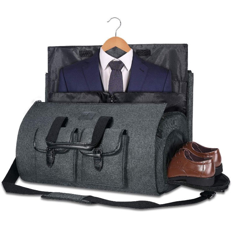 Canvas Garment Bag （with Shoes Compartment）