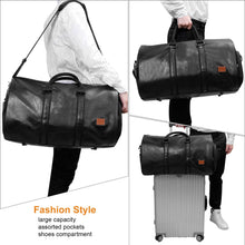 Load image into Gallery viewer, Leather Garment Duffel Bag

