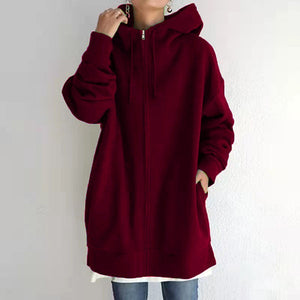 2022 NEW Casual Sweater Zipper Hooded