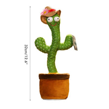 Load image into Gallery viewer, Dancing Singing Cactus Plush Toy Electronic Shake Toy
