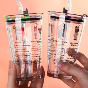 DIY Custom Straw Glass Cups