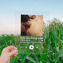 Load image into Gallery viewer, Personalized Acrylic Song Title Badge, Custom Album Cover
