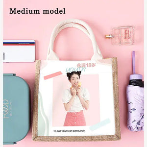 DIY Handmade Custom Pattern Burlap Bag