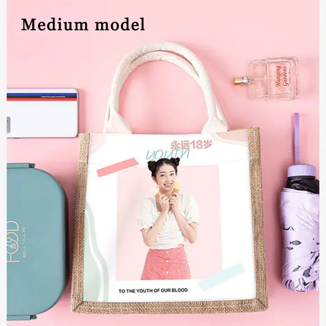 DIY Handmade Custom Pattern Burlap Bag
