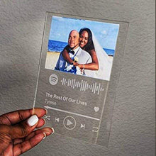 Load image into Gallery viewer, Personalized Acrylic Song Title Badge, Custom Album Cover
