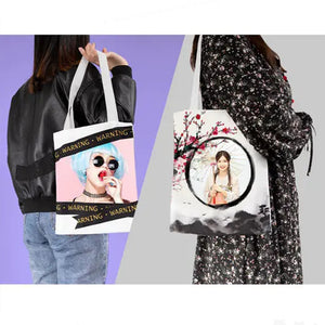 Custom Patterned Cute Canvas Tote