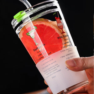 DIY Custom Straw Glass Cups