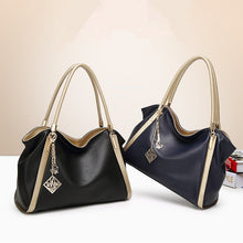 Load image into Gallery viewer, Leather Handbag-Toth Violet Wine
