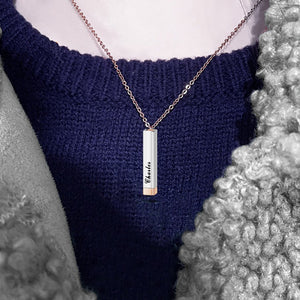 Custom Square Necklace(Golden)