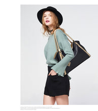 Load image into Gallery viewer, Leather Handbag-Toth Violet Wine

