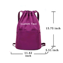 Load image into Gallery viewer, 🔥Custom Personalized Waterproof  Drawstring Backpack 🔥
