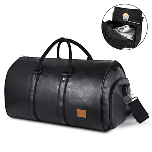 Leather Garment Duffel Bag