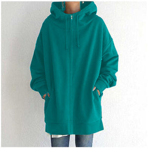 2022 NEW Casual Sweater Zipper Hooded