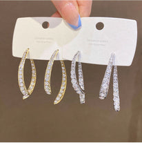Load image into Gallery viewer, Cross Curved Earrings✨
