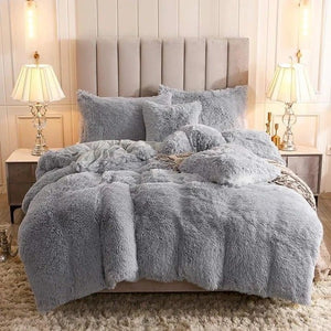(🎄Early Christmas Sale🎄-40% OFF)  Fluffy Blanket Duvet Cover With Pillow Cover