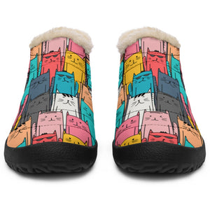 Cool Kitty Cats Winter Ankle Boots - Dog Savant