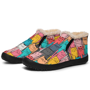 Cool Kitty Cats Winter Ankle Boots - US4.5 (EU35) - Dog Savant