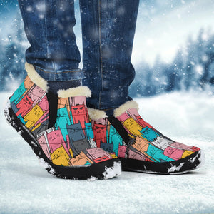 Cool Kitty Cats Winter Ankle Boots - Dog Savant