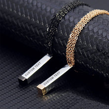 Load image into Gallery viewer, Custom Square Necklace(Golden)
