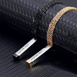 Custom Square Necklace(Golden)